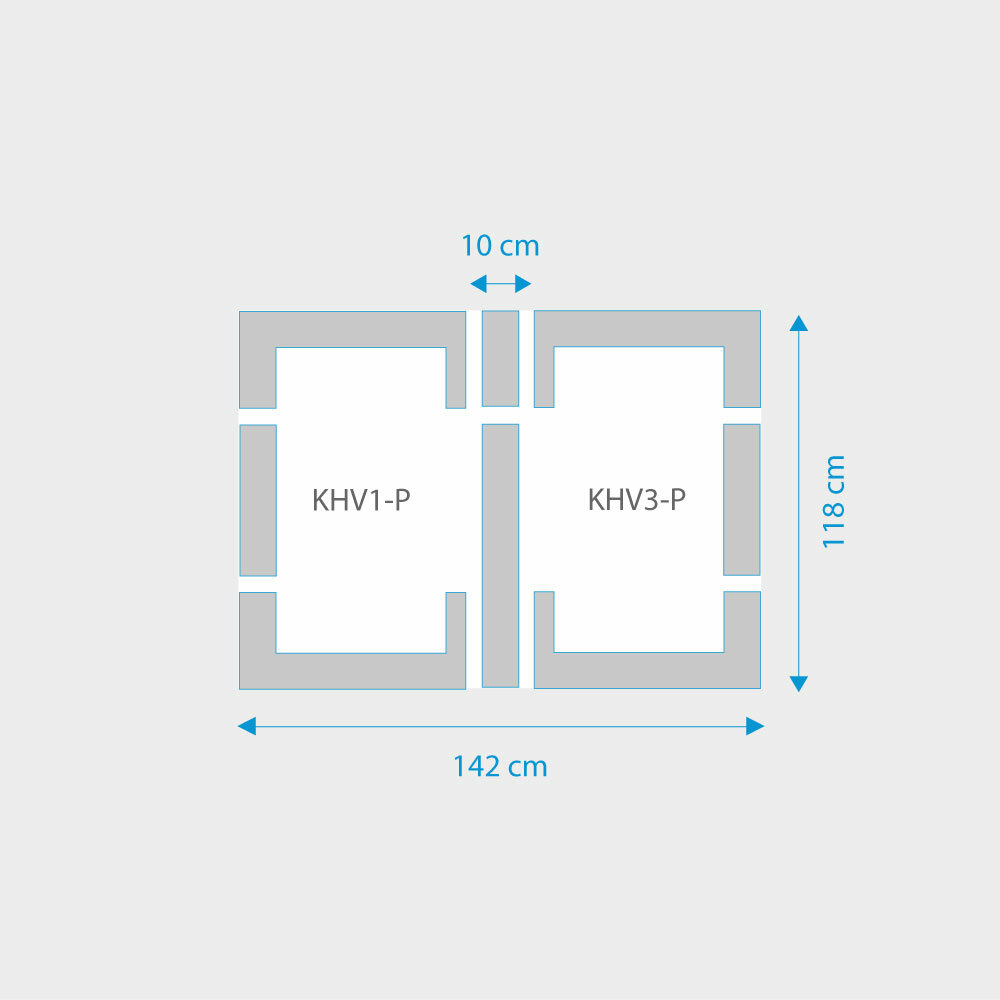 Fakro 2-in-1 set koppelgootstukken 66x118