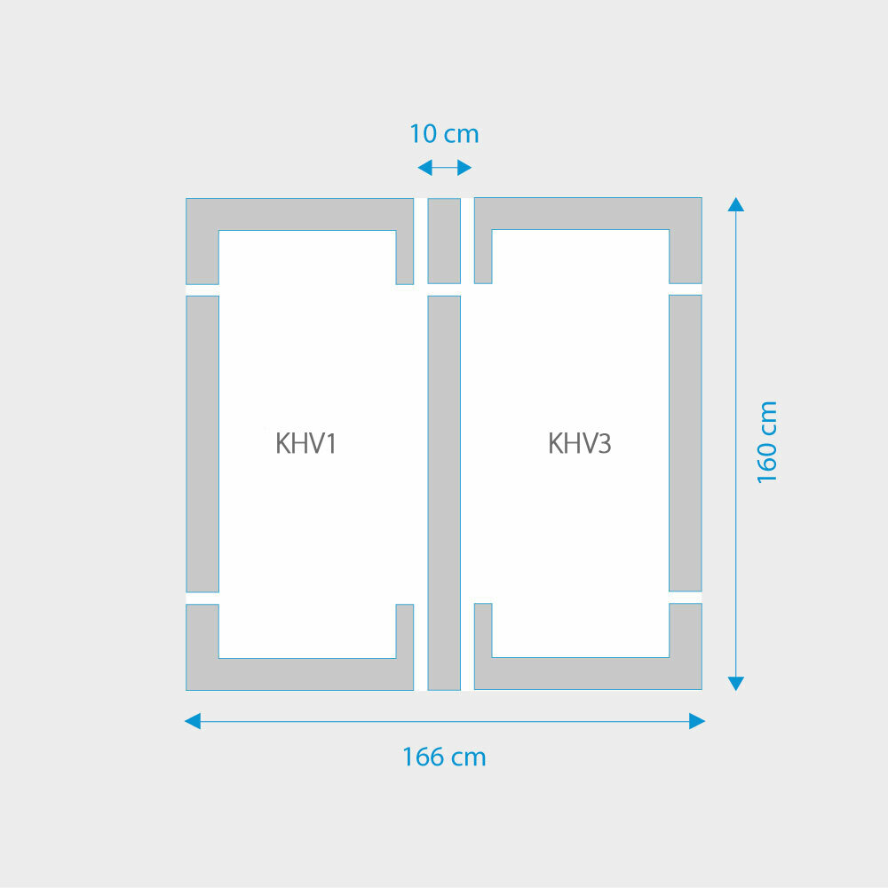 Fakro 2-in-1 set koppelgootstukken 78x160