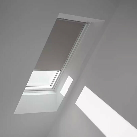 Velux rolgordijn grijs (wit) DKL S01 0705SWL