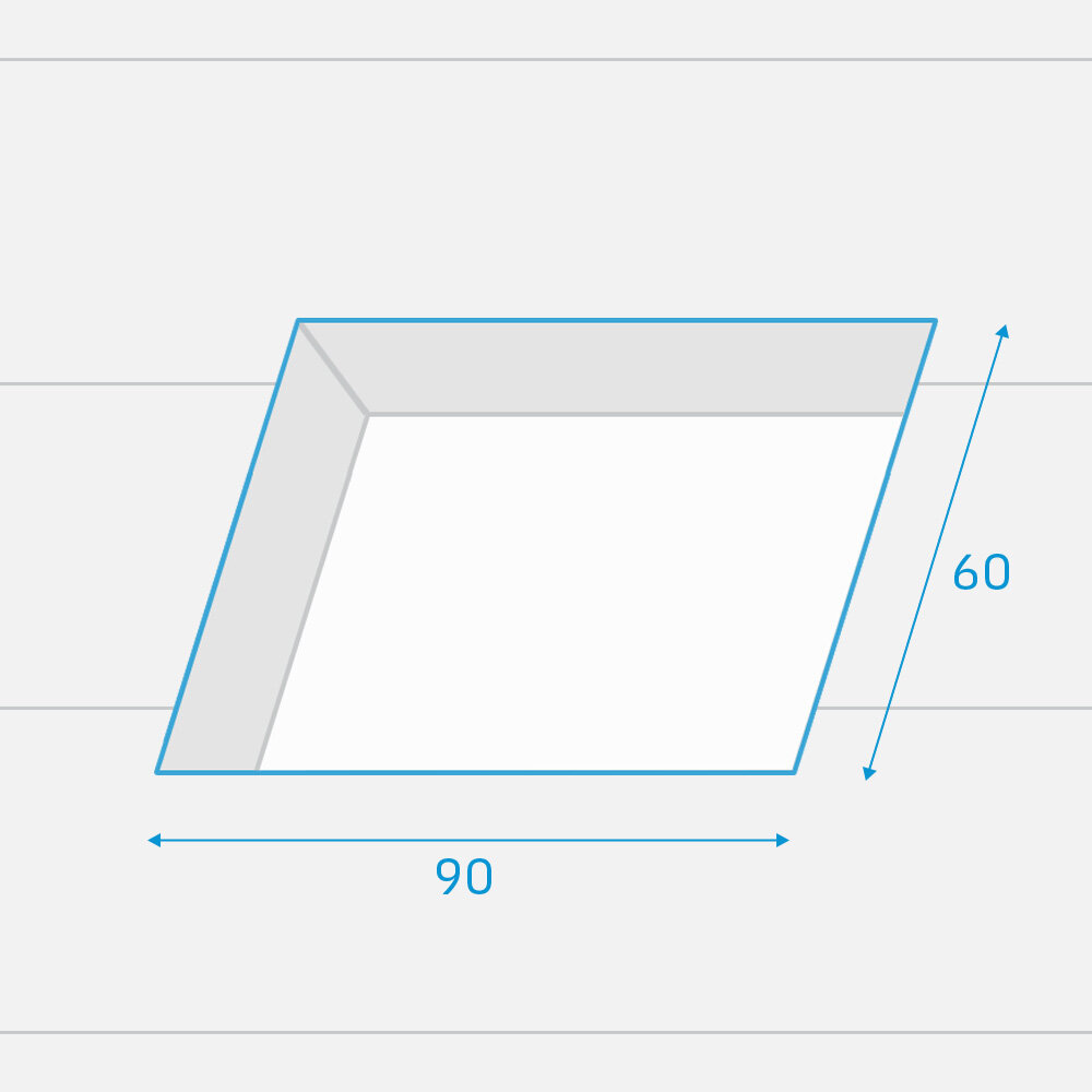 Fakro lichtkoepel vlak glas DXG 90x60 cm