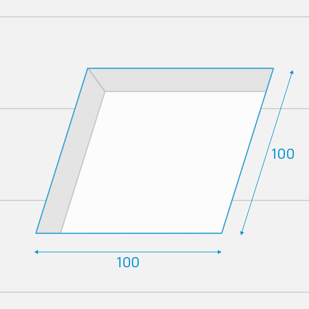 Fakro lichtkoepel vlak glas handbediend DMG 100x100 cm