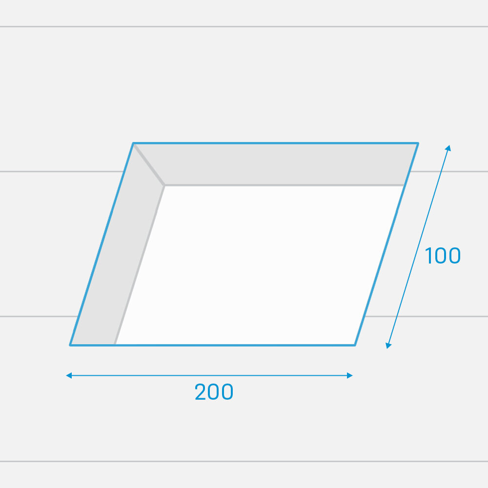 Fakro lichtkoepel vlak glas elektrisch DEG 200x100 cm