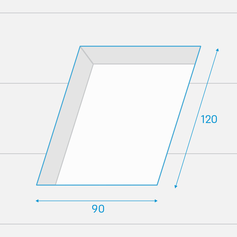 Fakro lichtkoepel vlak glas handbediend DMG 90x120 cm