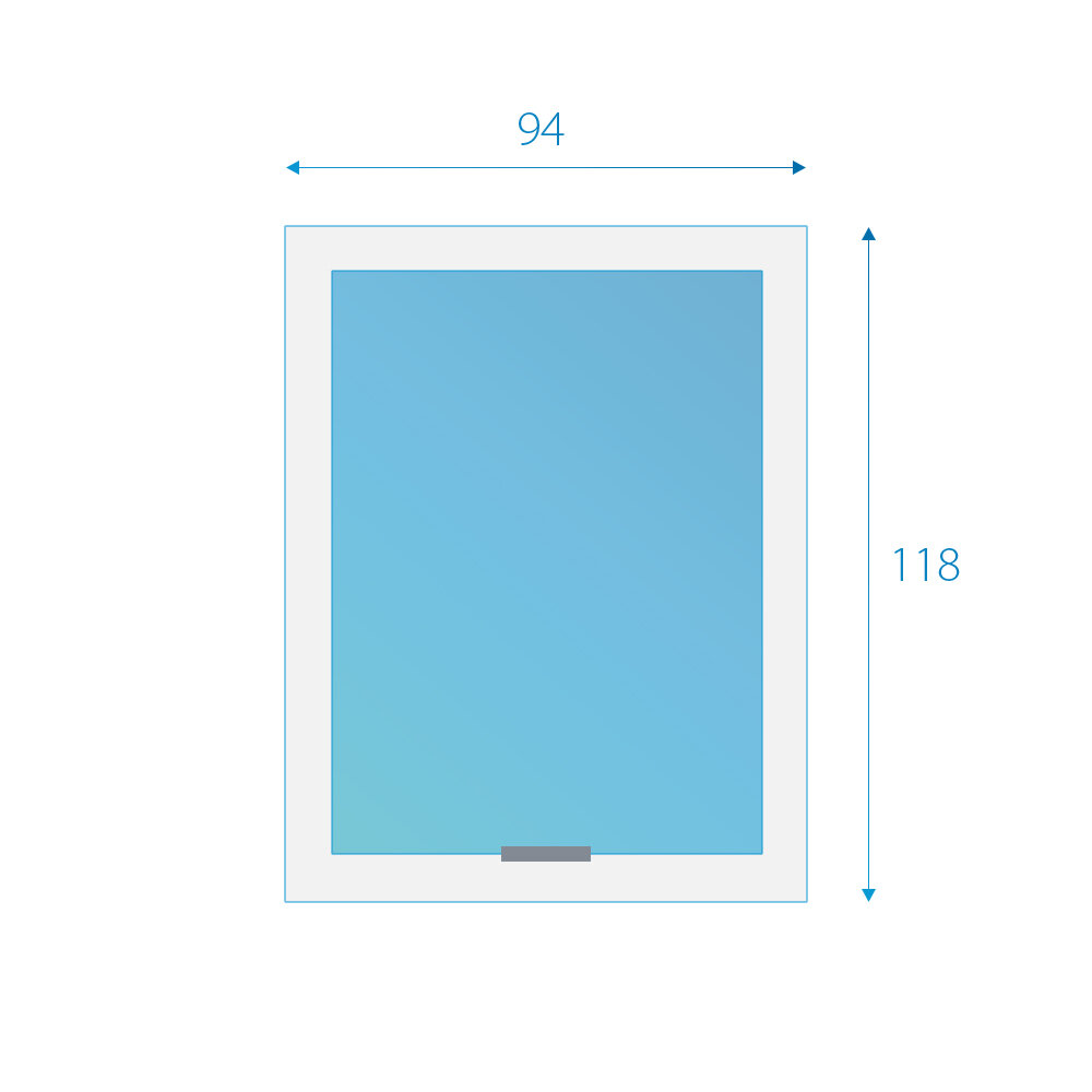 Fakro wit tuimeldakraam onderhoudsarm FTU-X P50 94x118 cm