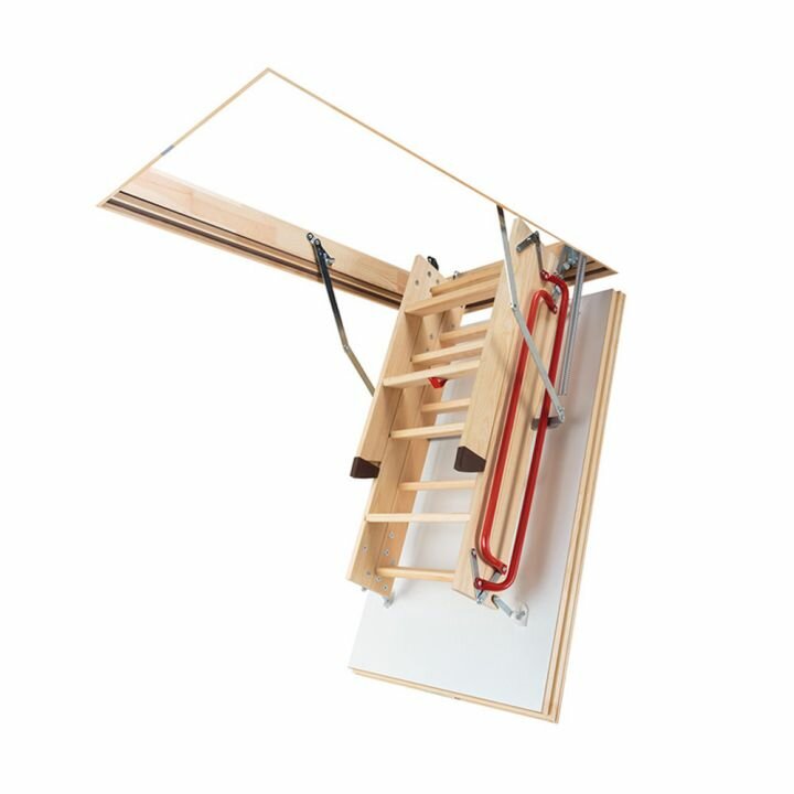 Fakro LWL Extra zoldertrap 60x130 cm met een plafondhoogte van 305 cm