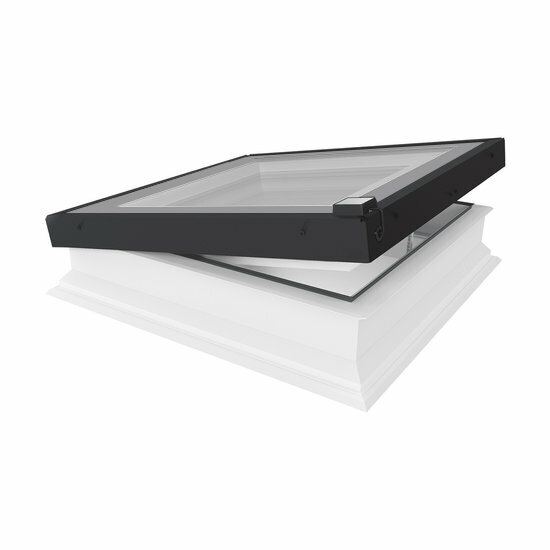 Fakro lichtkoepel vlak glas elektrisch DEG 120x120 cm
