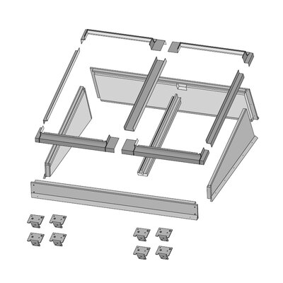 Fakro Lichtstraat Lessenaarsdak 155x174 cm excl. dakramen