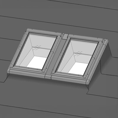 Fakro Lichtstraat Lessenaarsdak 155x110 cm excl. dakramen