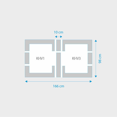 Fakro 2-in-1 set koppelgootstukken 78x98