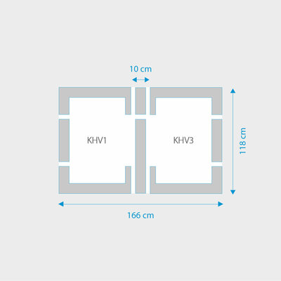 Fakro 2-in-1 set koppelgootstukken 78x118