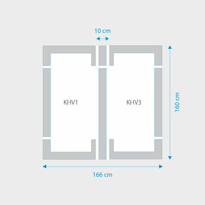 Fakro 2-in-1 set koppelgootstukken 78x160