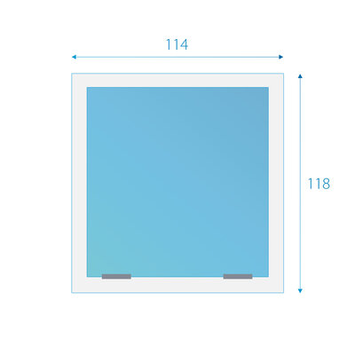 Fakro wit tuimeldakraam onderhoudsarm FTU-V U3 114x118 cm