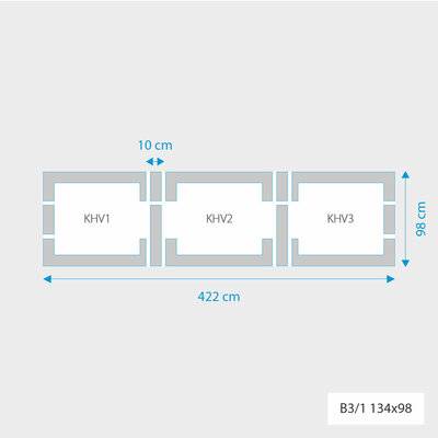 Fakro 3-in-1 set koppelgootstukken 134x98