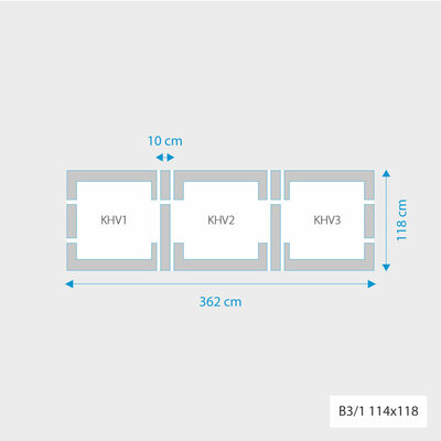 Fakro 3-in-1 set koppelgootstukken 114x118