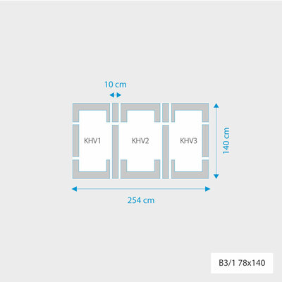 Fakro 3-in-1 set koppelgootstukken 78x140