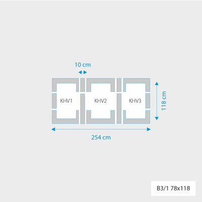 Fakro 3-in-1 set koppelgootstukken 78x118