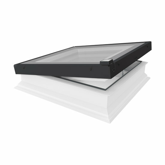 Fakro lichtkoepel vlak glas elektrisch DEG 60x60 cm