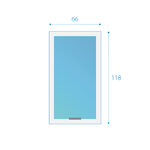 Fakro wit tuimeldakraam onderhoudsarm FTU-V U3 66x118 cm Fakro wit tuimeldakraam onderhoudsarm FTU-V U3 66x118 cm