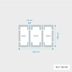 Fakro 3-in-1 set koppelgootstukken 78x160