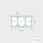 Fakro 3-in-1 set koppelgootstukken 78x140