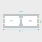 Fakro 2-in-1 set koppelgootstukken 134x98 Fakro 2-in-1 set koppelgootstukken 134x98