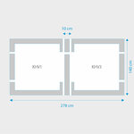 Fakro 2-in-1 set koppelgootstukken 134x140 Fakro 2-in-1 set koppelgootstukken 134x140