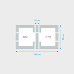 Fakro 2-in-1 set koppelgootstukken 78x98 Fakro 2-in-1 set koppelgootstukken 78x98