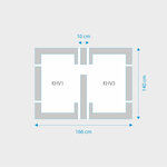 Fakro 2-in-1 set koppelgootstukken 78x140 Fakro 2-in-1 set koppelgootstukken 78x140