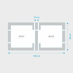 Fakro 2-in-1 set koppelgootstukken 94x98 Fakro 2-in-1 set koppelgootstukken 94x98