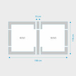 Fakro 2-in-1 set koppelgootstukken 94x118 Fakro 2-in-1 set koppelgootstukken 94x118