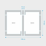 Fakro 2-in-1 set koppelgootstukken 94x160 Fakro 2-in-1 set koppelgootstukken 94x160