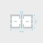 Fakro 2-in-1 set koppelgootstukken 66x98 Fakro 2-in-1 set koppelgootstukken 66x98